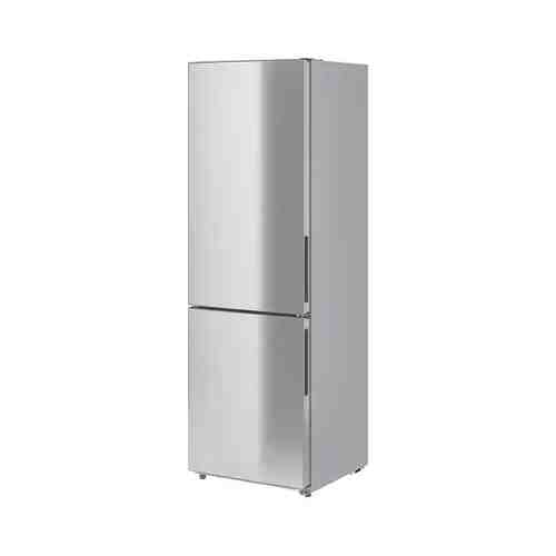 Холодильник/ морозильник, ИКЕА 500 отдельно стоящий/нержавеющая сталь, 219/76 л MEDGÅNG МЕДГОНГ арт. 60494838