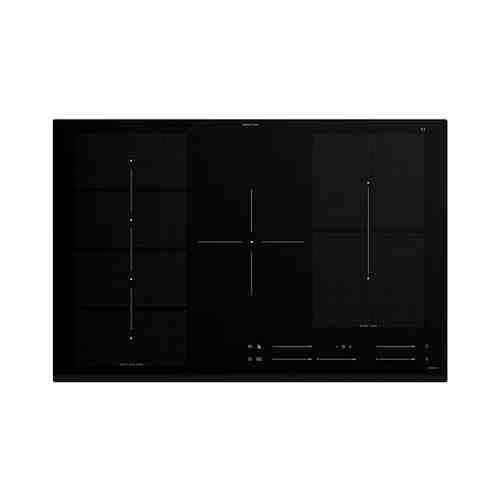 Индукц варочн панель, ИКЕА 700 черный, 78 см BLIXTSNABB БЛИКСТСНАББ арт. 20467832