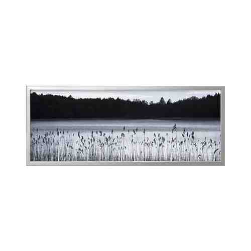 Картина с рамой, Лесное озеро/цвет алюминия, 140x56 см BJÖRKSTA БЬЁРКСТА арт. 9384715