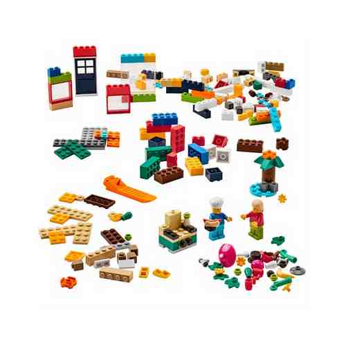 Конструктор LEGO®, 201 деталь, разные цвета BYGGLEK БЮГГЛЕК арт. 80436890