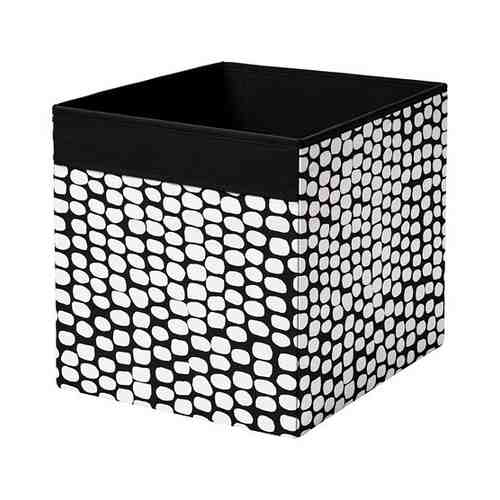 Коробка, черный/белый, 33x38x33 см DRÖNA ДРЁНА арт. 20468087