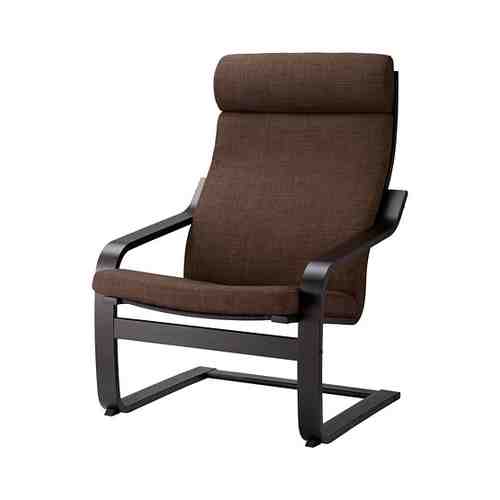 Кресло, черно-коричневый/Шифтебу коричневый POÄNG ПОЭНГ арт. 79302801