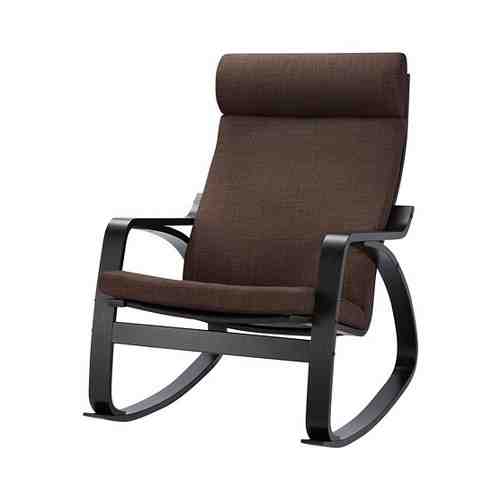 Кресло-качалка, черно-коричневый/Шифтебу коричневый POÄNG ПОЭНГ арт. 69398781