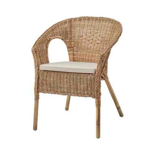 Кресло с подушкой-сиденьем, ротанг/Норна неокрашенный AGEN АГЕН арт. 59390771