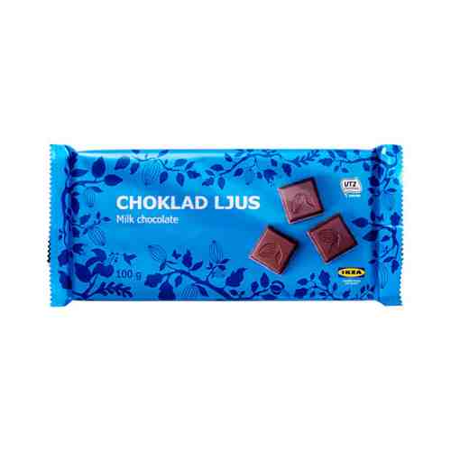 Молочный шоколад, Сертификат UTZ CHOKLAD LJUS арт. 40293925
