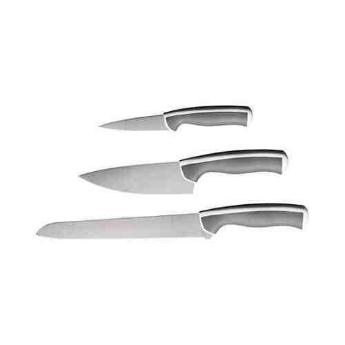 Набор ножей,3 штуки, светло-серый/белый ÄNDLIG ЭНДЛИГ арт. 60440039