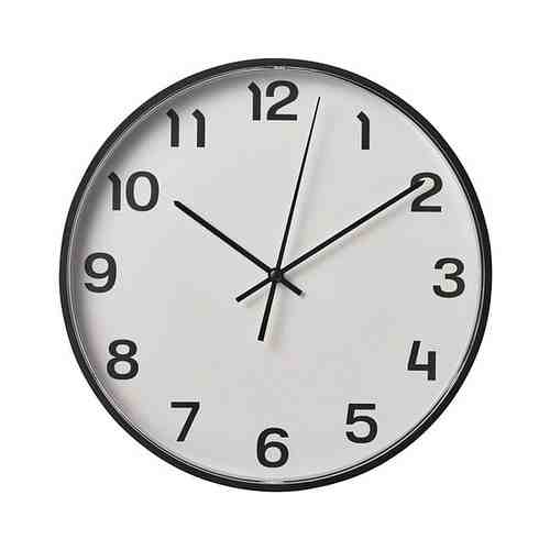 Настенные часы, черный, 28 см PLUTTIS ПЛУТТИС арт. 10511835