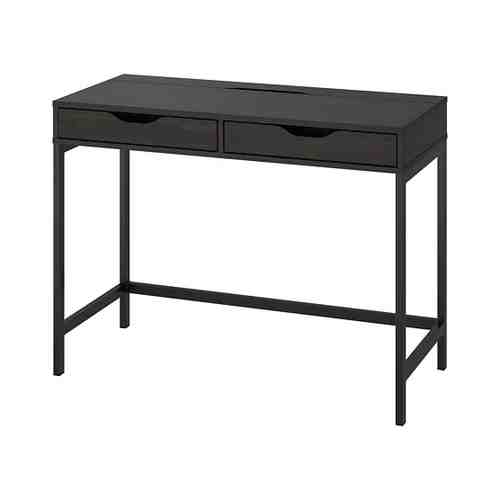 Письменный стол, черно-коричневый, 100x48 см ALEX АЛЕКС арт. 70473562
