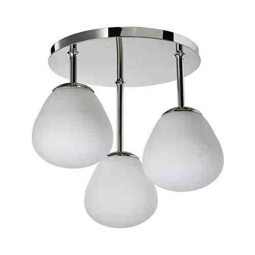 Потолочный светильник/3 лампочки, хромированный/молочный стекло DEJSA ДЕЙСА арт. 70478036