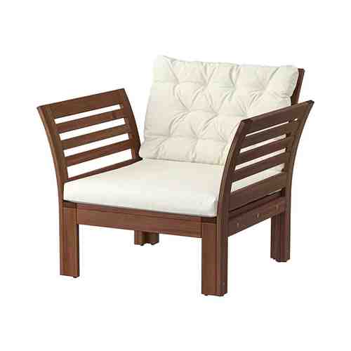 Садовое кресло, коричневая морилка/Куддарна бежевый ÄPPLARÖ ЭПЛАРО арт. 9413911