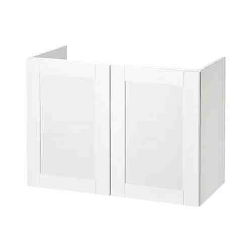 Шкаф под раковину с 2 дверцами, Йельсен белый, 80x40x60 см FISKÅN ФИСКОН арт. 10499367