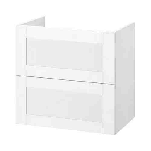 Шкаф под раковину с 2 ящиками, Йельсен белый, 60x40x60 см FISKÅN ФИСКОН арт. 10499372