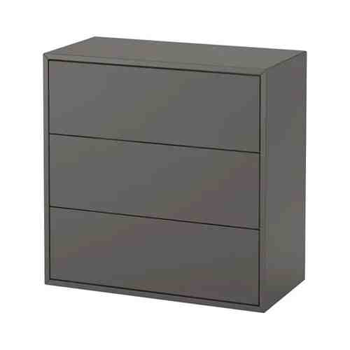 Шкаф с 3 ящиками, темно-серый, 70x35x70 см EKET ЭКЕТ арт. 40373743