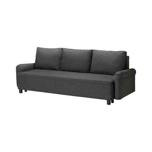 3-местный диван-кровать, Гуннаред темно-серый GRIMHULT ГРИМХУЛЬТ арт. 10485389