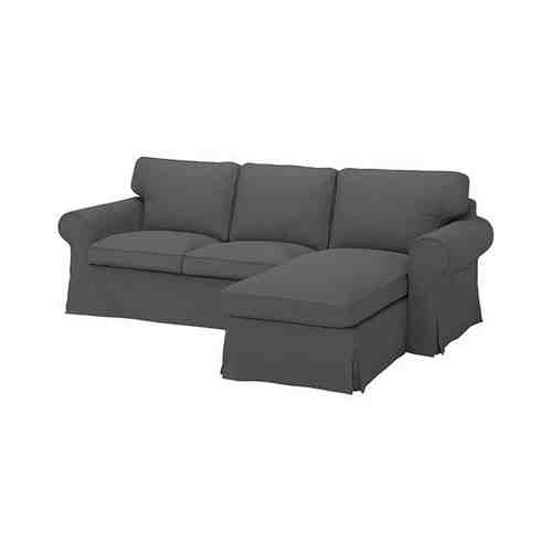 3-местный диван с козеткой, Халларп серый EKTORP ЭКТОРП арт. 29419610