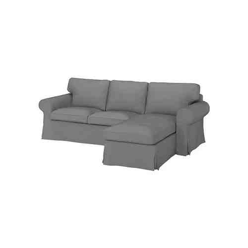 3-местный диван с козеткой, реммарн светло-серый EKTORP ЭКТОРП арт. 9419611