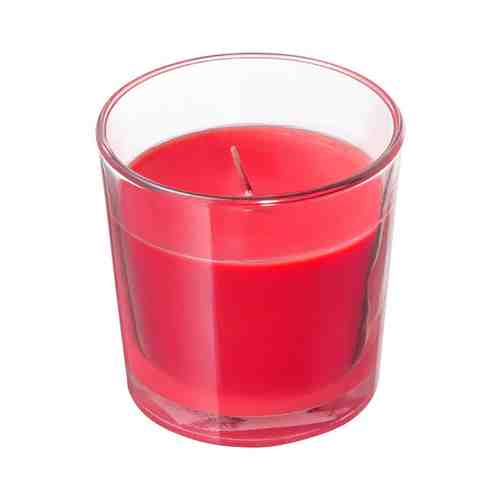Ароматическая свеча в стакане, Красные садовые ягоды/красный, 7.5 см SINNLIG СИНЛИГ арт. 60350076