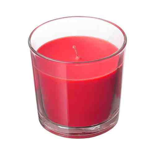 Ароматическая свеча в стакане, Красные садовые ягоды/красный, 9 см SINNLIG СИНЛИГ арт. 20350083