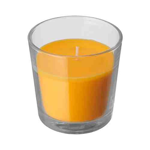 Ароматическая свеча в стакане, Манго/желтый, 7.5 см SINNLIG СИНЛИГ арт. 90493880