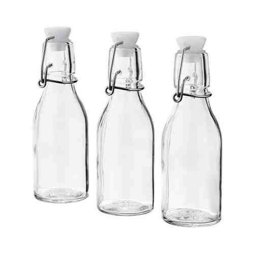 Бутылка с пробкой, прозрачное стекло, 15 сл KORKEN КОРКЕН арт. 50476335