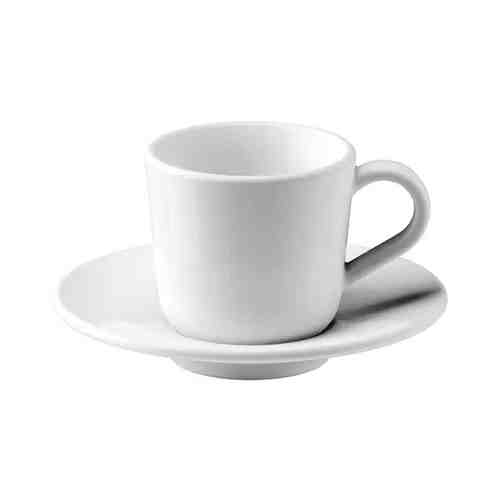 Чашка для кофе эспрессо с блюдцем, белый, 6 сл IKEA 365+ ИКЕА/365+ арт. 50378981