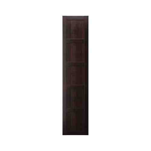 Дверь, черно-коричневый, 50x229 см BERGSBO БЕРГСБУ арт. 40366554