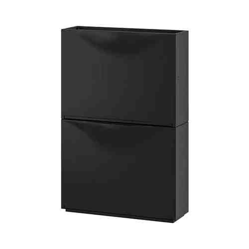 Галошница/шкаф, черный, 52x18x39 см TRONES ТРОНЭС арт. 60397314