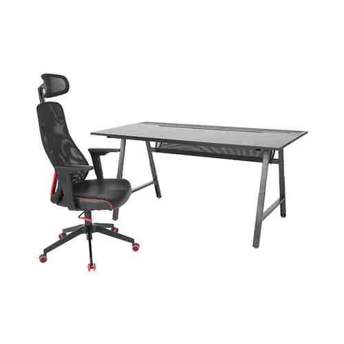 Геймерский стол и стул, черный UTESPELARE УТЕСПЕЛАРЕ / MATCHSPEL МАТЧСПЕЛ арт. 59440771