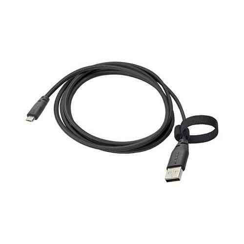 Кабель USB тип А – micro-USB, темно-серый, 1.5 м LILLHULT ЛИЛЛЬХУЛЬТ арт. 484795