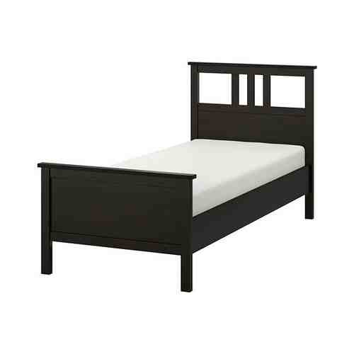 Каркас кровати, черно-коричневый/Леирсунд, 90x200 см HEMNES ХЕМНЭС арт. 49210803