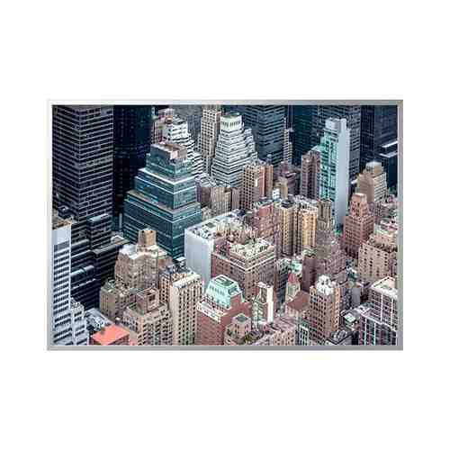 Картина с рамой, Нью-Йорк с высоты/цвет алюминия, 200x140 см BJÖRKSTA БЬЁРКСТА арт. 79384731