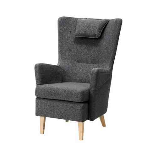 Кресло с табуретом для ног, Гуннаред темно-серый OMTÄNKSAM ОМТЭНКСАМ арт. 79487833