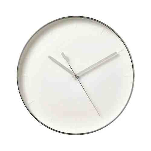 Настенные часы, серебристый, 35 см MALLHOPPA МАЛЛХОППА арт. 474503