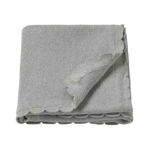 Одеяло детское, вязаный/серый, 70x90 см LEN ЛЕН арт. 80491551