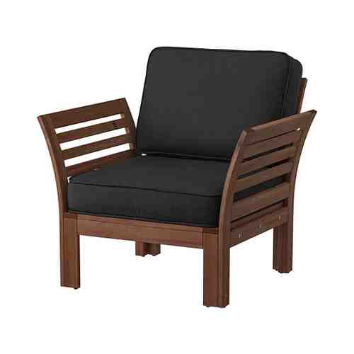 Садовое кресло, коричневая морилка/ЙЭРПОН/дувхольмен антрацит ÄPPLARÖ ЭПЛАРО арт. 39413896