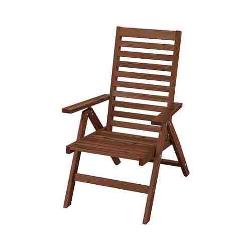 Садовое кресло/регулируемая спинка, складной коричневая морилка ÄPPLARÖ ЭПЛАРО арт. 376343