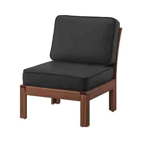 Садовое легкое кресло, коричневая морилка/ЙЭРПОН/дувхольмен антрацит, 63x80x86 см ÄPPLARÖ ЭПЛАРО арт. 79305277