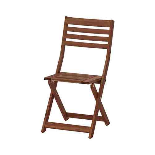 Садовый стул, складной коричневая морилка ÄPPLARÖ ЭПЛАРО арт. 413133