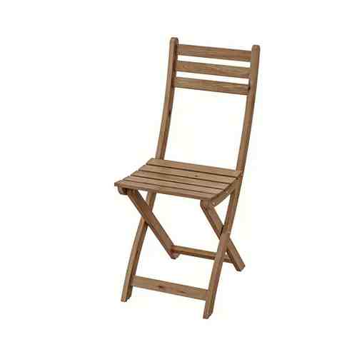 Садовый стул, складной светло-коричневая морилка ASKHOLMEN АСКХОЛЬМЕН арт. 10375705