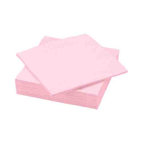 Салфетка бумажная, светло-розовый, 40x40 см FANTASTISK ФАНТАСТИСК арт. 10370374