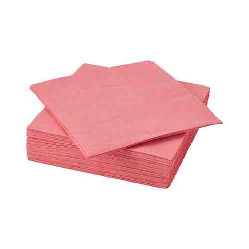 Салфетка бумажная, светлый красно-розовый, 40x40 см FANTASTISK ФАНТАСТИСК арт. 30515936
