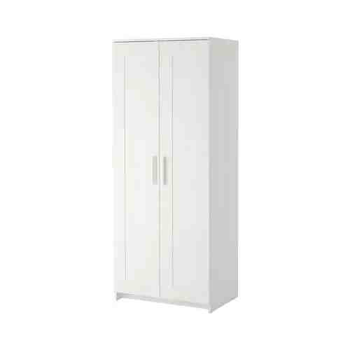 Шкаф платяной 2-дверный, белый, 78x190 см BRIMNES БРИМНЭС арт. 80400481