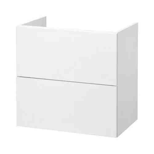 Шкаф под раковину с 2 ящиками, белый, 60x40x60 см FISKÅN ФИСКОН арт. 497632