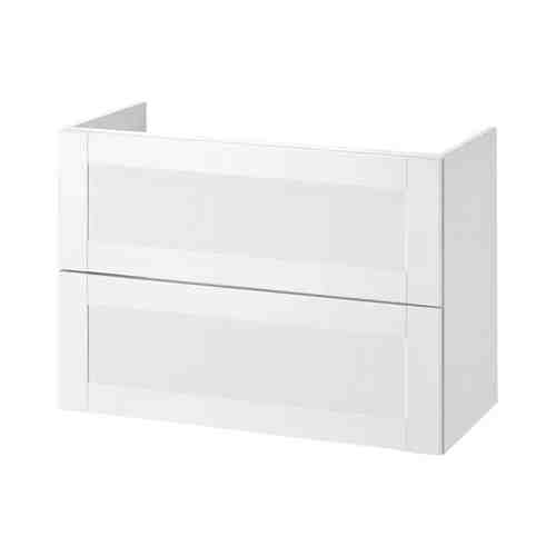Шкаф под раковину с 2 ящиками, Йельсен белый, 80x40x60 см FISKÅN ФИСКОН арт. 90499373