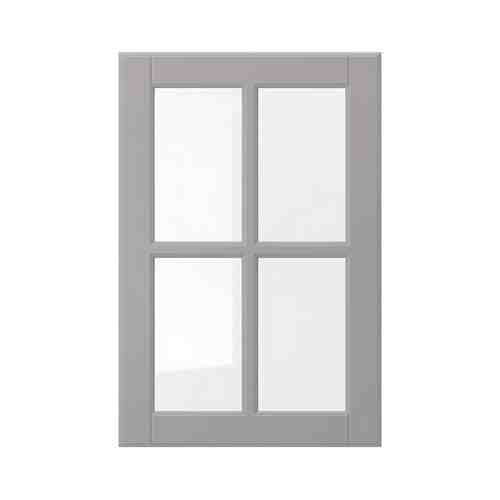 Стеклянная дверь, серый, 40x60 см BODBYN БУДБИН арт. 40367073