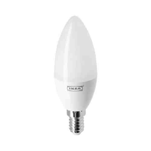 Светодиодная лампочка E14 470 лм, беспроводное регулирование белый спектр/свечеобразный молочный TRÅDFRI ТРОДФРИ арт. 40424318