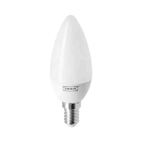 Светодиодная лампочка E14 470 лм, регулируемая яркость, теплый/свечеобразный молочный LEDARE ЛЕДАРЕ арт. 10438595