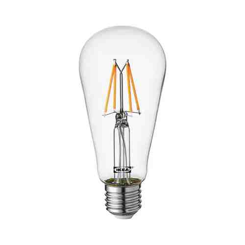 Светодиодная лампочка E27 260 лм, каплевидный прозрачный LUNNOM ЛУННОМ арт. 80453484