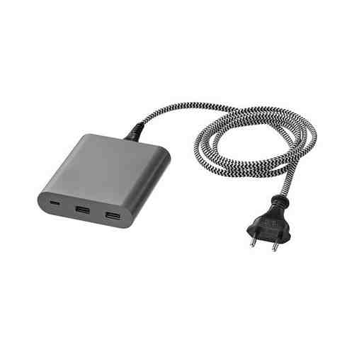 Зарядное устройство USB 40 Вт, темно-серый ÅSKSTORM ОСКСТОРМ арт. 40461202