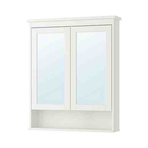 Зеркальный шкаф с 2 дверцами, белый, 83x16x98 см HEMNES ХЕМНЭС арт. 10369016